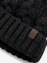 Dark Grey Knitted Pom Hat (1-16yrs) - Image 2 of 2