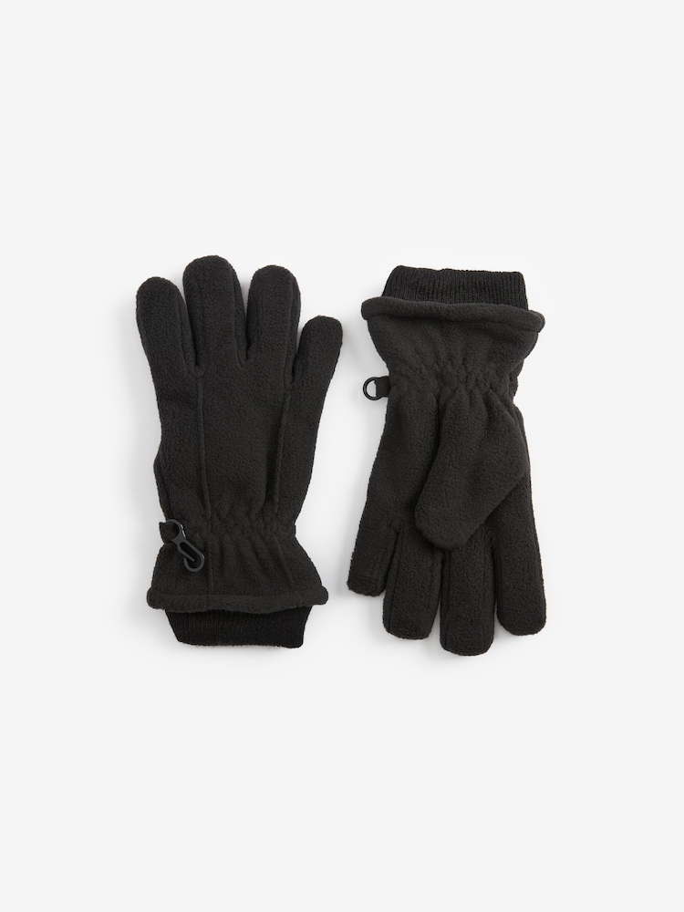 Schwarz - Fleece-Handschuhe (3–16 J.) - Bild 1 von 1