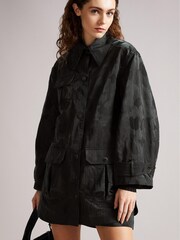 Ted Baker Green Camo Jacquard Hunting Jacket - Image 1 of 5