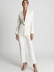 Reiss Cream Ember Tailored Single Breasted Jacket - Image 1 of 1
