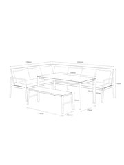 Tan Stockholm Garden Corner Dining Set - Image 5 of 5