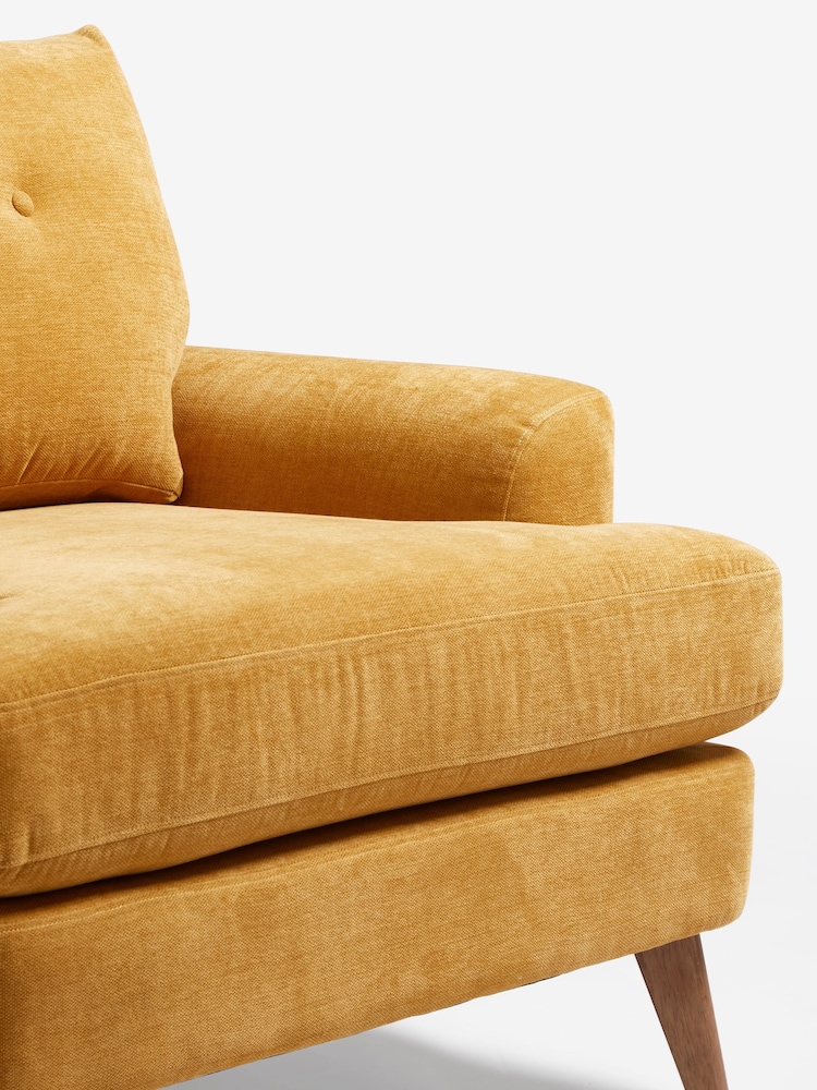 Mid Century Next Yellow Armchair Midcentury Scandart High Back