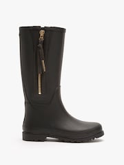 Schwarz - Mint Velvet April Gummistiefel mit Reißverschluss - Bild 1 von 4