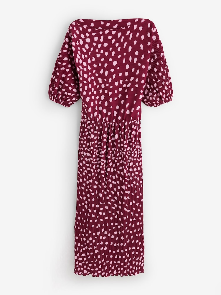 Never Fully Dressed Red Deer Tilly Petite Dress - Image 5 of 5 Never Fully Dressed Red Deer Tilly Petite Dress - Image 5 of 5