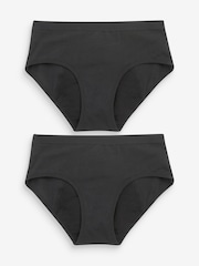 Black Briefs 2 Pack Teen Heavy Flow Period Pants (7-16yrs) - Image 1 of 4