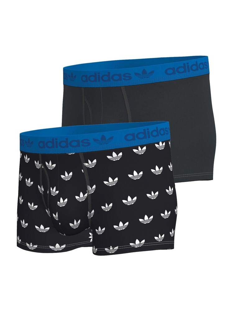 adidas Originals Black Comfort Flex Cotton 2 Pack Boxers - Image 2 of 8