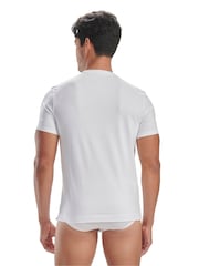 adidas Originals White Comfort Flex Crew Neck 100% Cotton T-Shirts 2 Pack - Image 2 of 5