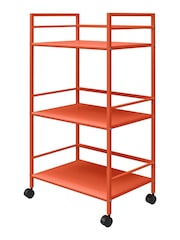 Novogratz Orange Cache Metal Rolli Cart - Image 2 of 3
