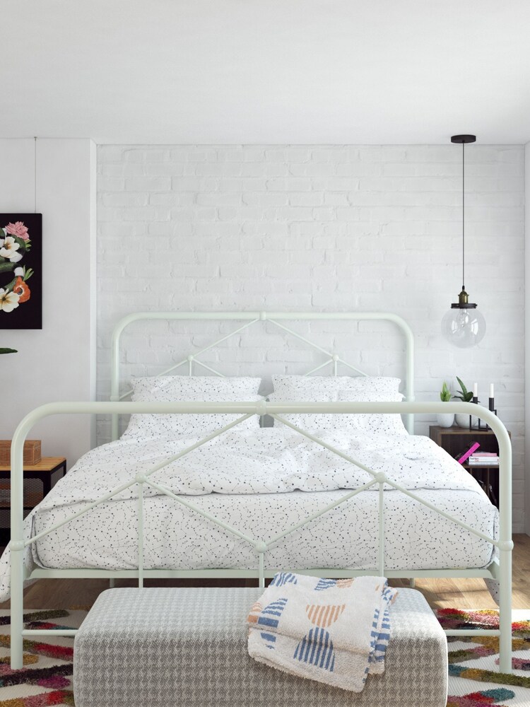 Novogratz Green Francis Farmhouse Metal Bed - Image 1 of 5