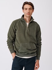 Aubin Cotton Provost Quarter Zip 100% Cotton Sweat Top - Image 1 of 6