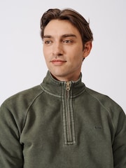 Aubin Cotton Provost Quarter Zip 100% Cotton Sweat Top - Image 3 of 6