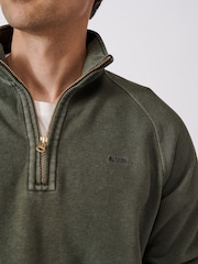 Aubin Cotton Provost Quarter Zip 100% Cotton Sweat Top - Image 4 of 6