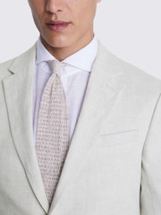 MOSS Slim Fit Puppytooth Linen Suit Jacket - Imagem 5 de 5