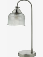 Dar Lighting Chrome Noah Decorative Glass Table Lamp - Image 1 of 2