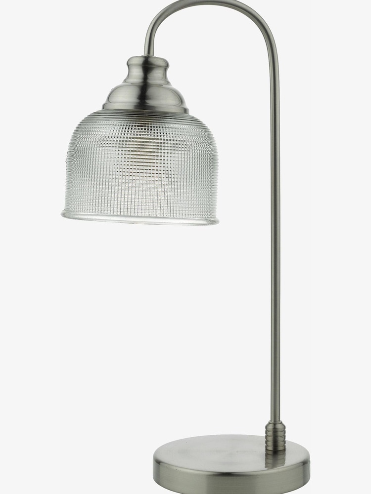 Dar Lighting Chrome Noah Decorative Glass Table Lamp - Image 1 of 2