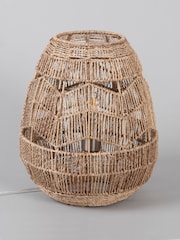 BHS Natural Large Jute Table Lamp - Image 2 of 5