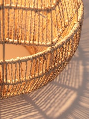 BHS Natural Large Jute Table Lamp - Image 3 of 5