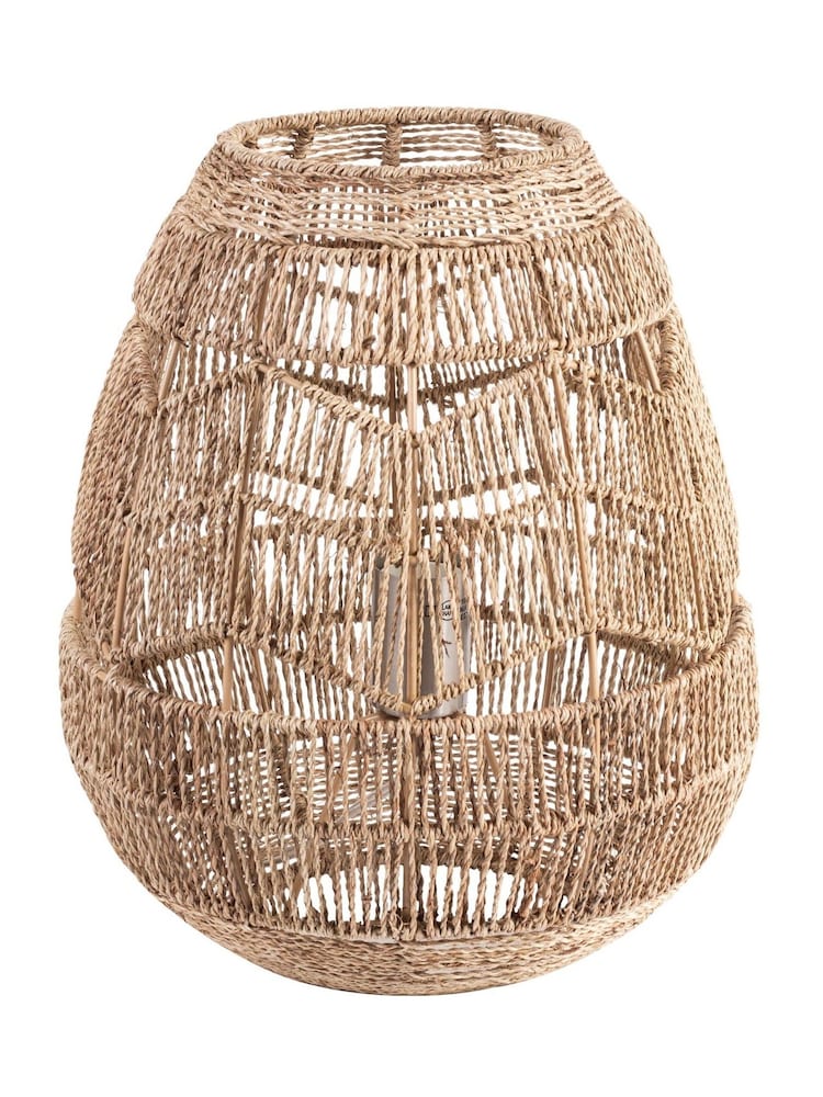 BHS Natural Large Jute Table Lamp - Image 5 of 5