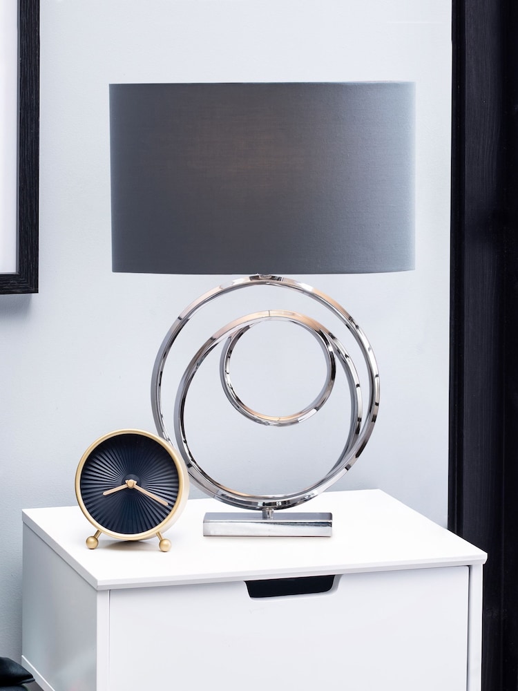 BHS Silver Saturn Table Lamp - Image 2 of 6