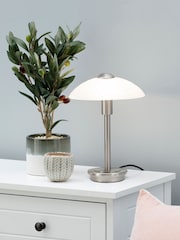 BHS Silver Archie Touch Lamp - Image 1 of 4