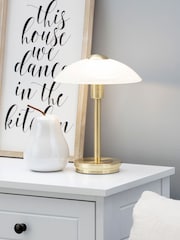 BHS Brass Archie Touch Lamp - Image 1 of 3