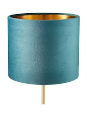 BHS Blue Velvet Table Lamp - Image 5 of 5
