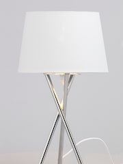 BHS Silver Drey Table Lamp - Image 3 of 4