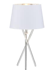 BHS Silver Drey Table Lamp - Image 4 of 4