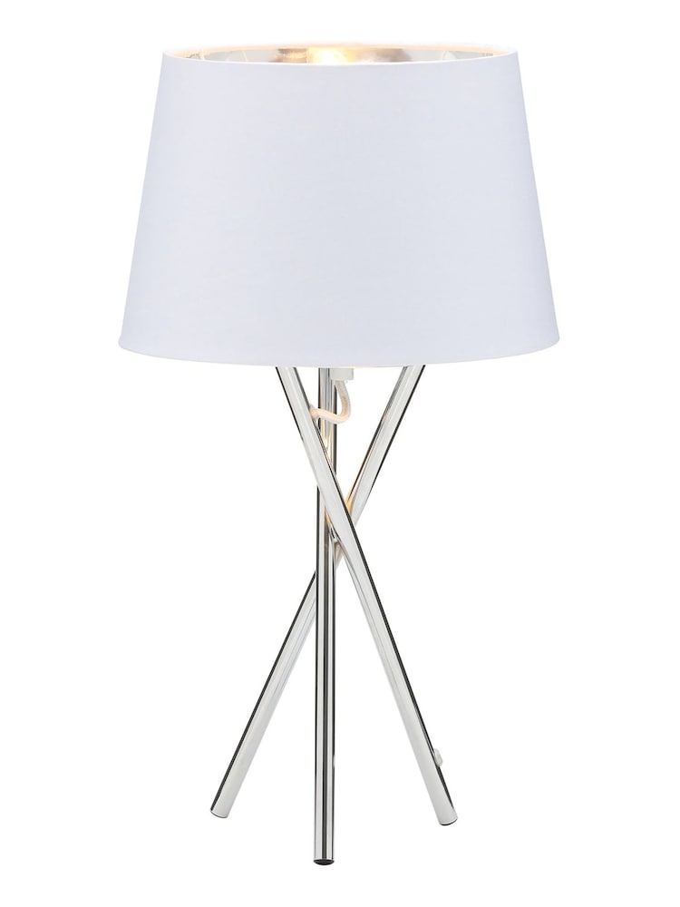 BHS Silver Drey Table Lamp - Image 4 of 4