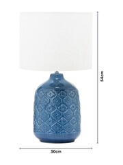 BHS Blue Cosgrove Ceramic Lamp - Image 4 of 4