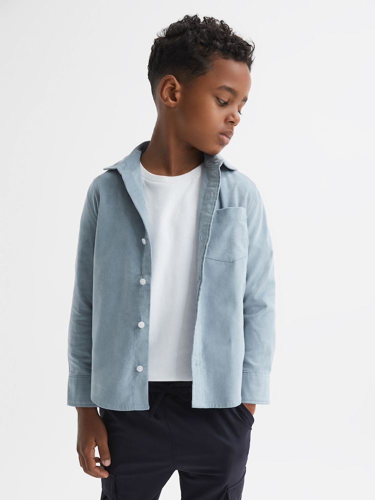 Camisa de pana con cuello invertido Albion de Reiss - Imagen 1 de 6