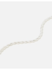 Z by Accessorize Silver Tone Twisted Rope Necklace - Image 2 of 3