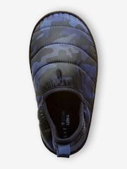 Blue Camo - Pikowane sportowe kapcie z wypełnieniem Thinsulate - Image 3 of 4