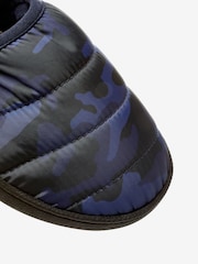 Blue Camo - Pikowane sportowe kapcie z wypełnieniem Thinsulate - Image 4 of 4