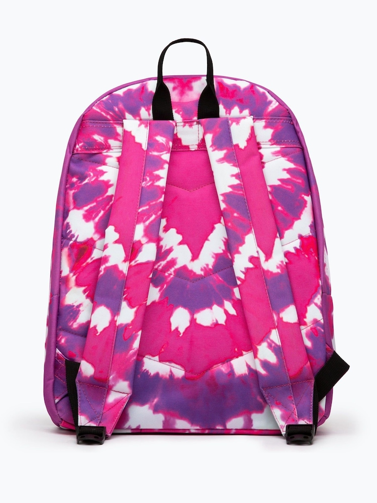 Hype. Pink Heart Hippy Tie Dye Backpack - Image 1 of 4