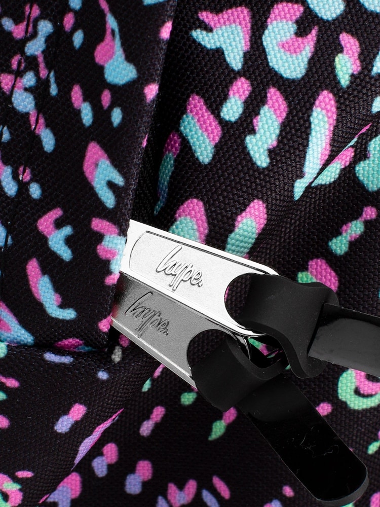 Hype. Black Gradient Pastel Animal Print Backpack - Image 6 of 9