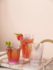 Interiors by Premier Liqueur Aurora Glass Tumblers Set of 4 - Image 1 of 4