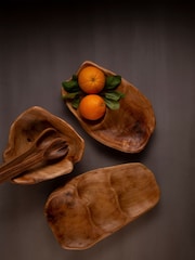 Maison by Premier Brown Three Compartment Tray - Image 1 of 2
