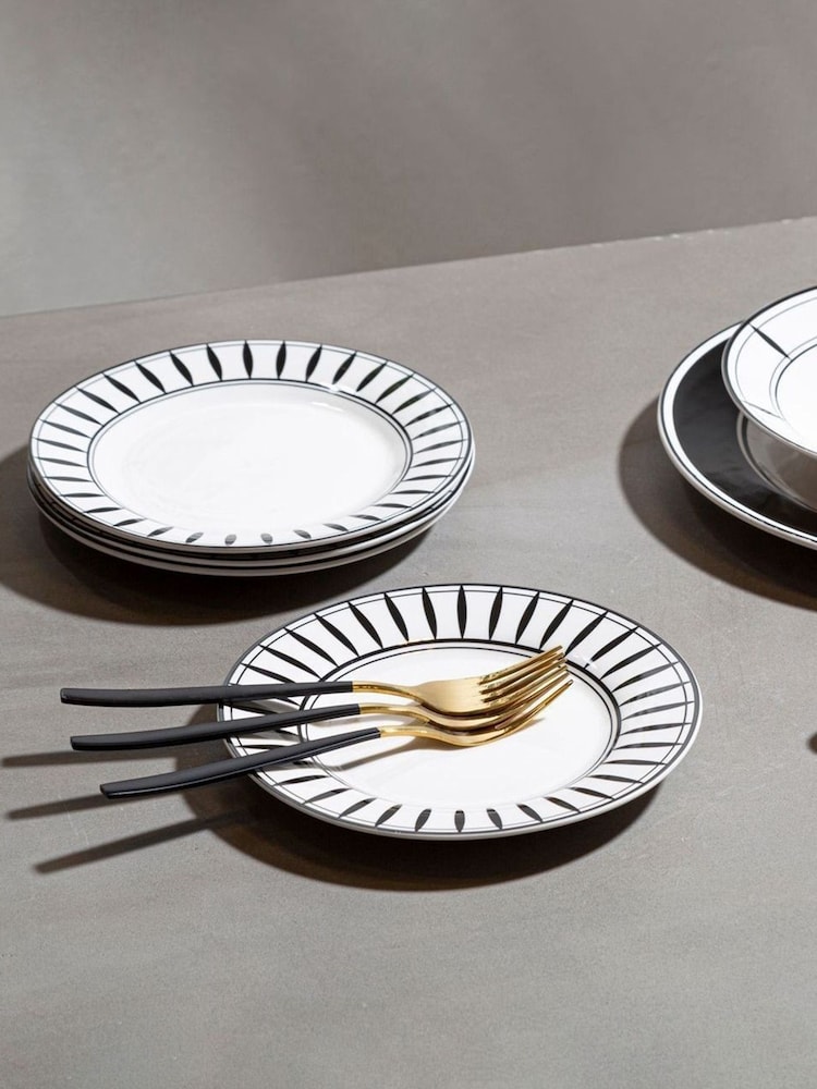 Interiors by Premier 12 Piece Avie Solar Dinner Set - Image 1 of 4