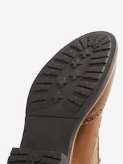 Tan Brown Modern Heritage Brogue Boots - Image 4 of 5