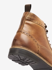 Tan Brown Modern Heritage Brogue Boots - Image 5 of 5