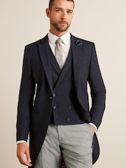 Blue Slim Slim Fit Morning Wool Suit Jacket - Image 1 of 10