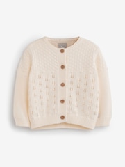 The Little Tailor Pointelle Baby Cardigan - Image 2 of 5