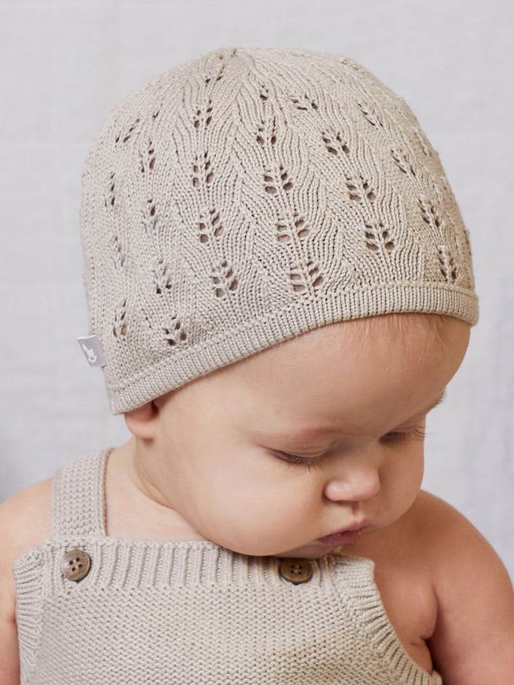 The Little Tailor 100% Cotton Knitted Hat - Image 1 of 5