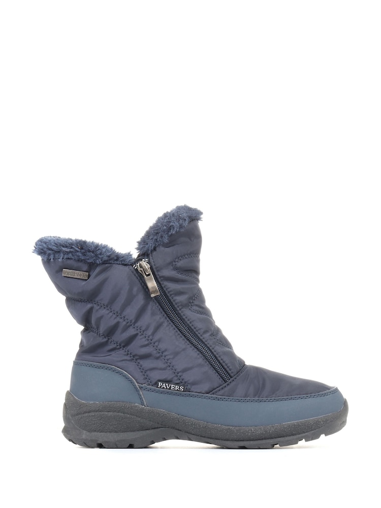 Pavers Ladies Faux Fur Lined Weather Boots - Image 1 of 6