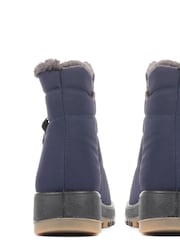 Pavers Blue Shower Proof Padded Boots - Image 3 of 5