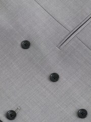 Grey Double Breasted Wool Blend Morning Suit: Waistcoat - Image 6 of 8