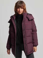 Superdry Red Expedition Cocoon Padded Coat - Image 1 of 7
