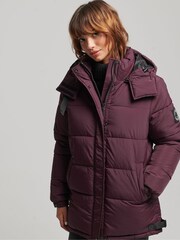 Superdry Red Expedition Cocoon Padded Coat - Image 2 of 7