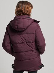 Superdry Red Expedition Cocoon Padded Coat - Image 3 of 7